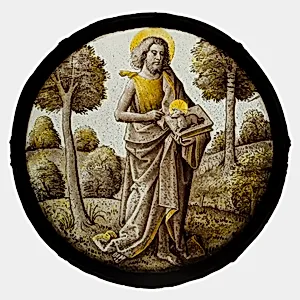 Roundel with Saint John the Baptist