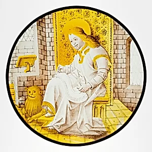 Roundel with Saint Mark