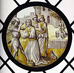 Roundel with the Blinding of Zaleucus of Locria