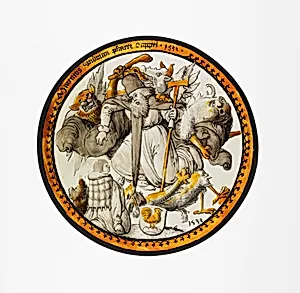 Roundel with the Temptation of Saint Anthony