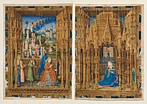 The Annunciation from the Hours of Charles of France by Master of Charles of France