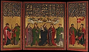 The Burg Weiler Altar Triptych (Altarpiece with the Virgin and Child and Saints) by Master of the Burg Weiler Altarpiece