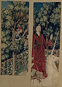 The Unicorn Surrenders to a Maiden (from the Unicorn Tapestries)