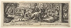 1 of 8 plates on Hunting and Fishing by Hans Bol