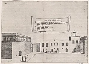 16th Plate, from Trattato delle Piante & Immagini de Sacri Edifizi di Terra Santa (Treatise of the Plans & Images of the Sacred Buildings of the Holy Land) by Jacques Callot|Bernardino Amico|Pietro Cecconcelli