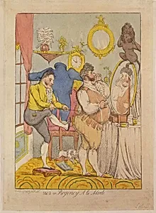 1812 or Regency à la Mode by William Heath ('Paul Pry')