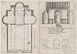 3rd and 4th Plates, from Trattato delle Piante & Immagini de Sacri Edifizi di Terra Santa (Treatise of the Plans & Images of the Sacred Buildings of the Holy Land) by Jacques Callot|Bernardino Amico|Pietro Cecconcelli