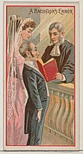 A Bachelor's Error, from the Jokes series (N87) for Duke brand cigarettes by W. Duke, Sons & Co.|George S. Harris & Sons
