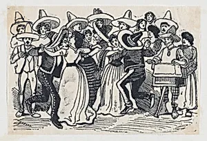 A ball, scene from the Mexican Revolution