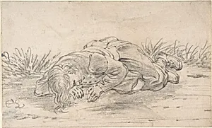 A Boy Sleeping in the Outdoors