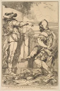 A Captain of Banditti Sending Out a Party, from "Fifteen Etchings Dedicated to Sir Joshua Reynolds"