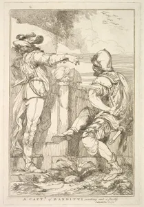 A Captain of Banditti Sending Out a Party (from "Fifteen Etchings Dedicated to Sir Joshua Reynolds")