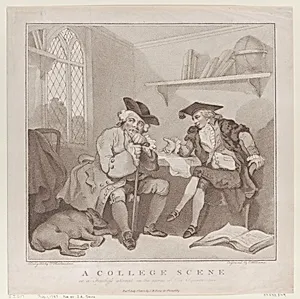 A College Scene, or a Fruitless Attempt on the Purse of Old Square-toes by Edward Williams the Elder|S. W. Fores|Thomas Rowlandson