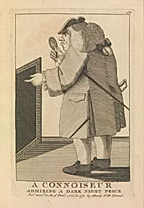 A Connoisseur Admiring a Dark Night Piece