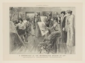 A Copying-Day at the Metropolitan Museum of Art, from "Harper's Weekly"