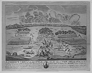 A Correct View of the Battle Near the City of New Orleans (January 8, 1815) by Francisco Scacki