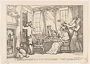 A Couple of Antiques or my Aunt and my Uncle by Thomas Rowlandson|Rudolph Ackermann, London