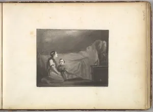 A Deathbed Scene (in Sketch Book With Drawings on Twenty-six Leaves)