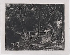 A Dell, Helmingham Park, Suffolk by David Lucas|John Constable