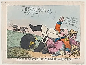 A Dismounted Light Horse Volunteer by Rudolph Ackermann, London|Thomas Rowlandson