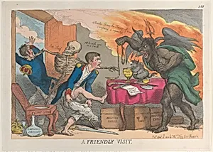 A Friendly Visit by Thomas Tegg|Napoléon Bonaparte|Joseph Bonaparte|Thomas Rowlandson