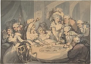A Gaming Table at Devonshire House by Thomas Rowlandson|Georgiana, Duchess of Devonshire