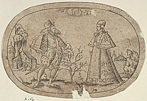 A Gentleman and a Lady, from Das Bossenbüchlein by Mathais Beitler|Stephan Herman