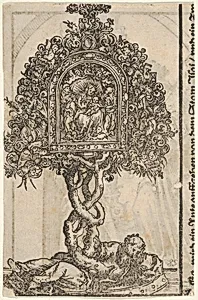 A Golden Reliquary with the Tree of Jesse, from the Large Series of Wittenberg Reliquaries by Lucas Cranach the Elder
