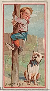 A Great Rent, from the Jokes series (N87) for Duke brand cigarettes by W. Duke, Sons & Co.|George S. Harris & Sons