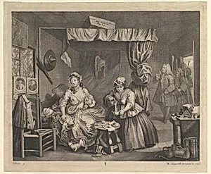 A Harlot's Progress, Plate 3 by William Hogarth