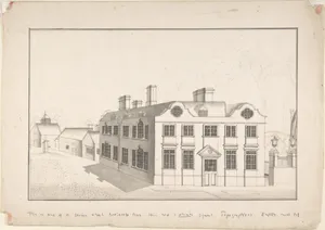 A Jacobean Country House with 18th century alterations (recto); Spired Country Church (verso)