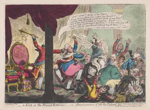 A Kick at the Broad-Bottoms!– i.e. Emancipation of "All the Talents &c" - Vide the Fate of Ye Catholic Bill