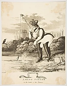 A King Fisher on the Banks of the Thames by Thomas McLean|Monogrammist JVS