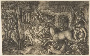 A King Pursued by a Unicorn, from the Unicorn Series