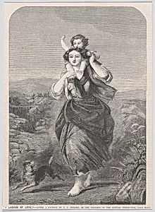 A Labour of Love, from "Illustrated News of the World" by Thomas Francis Dicksee