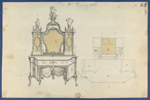 A Lady's Dressing Table, from Chippendale Drawings, Vol. II