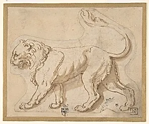 A Lion in Profile Facing to the Left ("Leo")