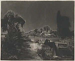 A Lock on the Stour by David Lucas|John Constable