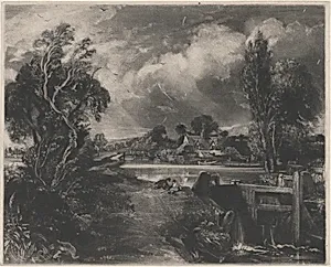 A Lock on the Stour by David Lucas|John Constable