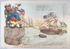 A Long Pull A Strong Pull and a Pull Altogether by Thomas Rowlandson|Napoléon Bonaparte|Thomas Tegg|Joseph Bonaparte