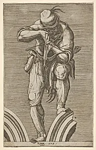 A Man Shooting a Crossbow