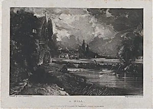 A Mill by David Lucas|John Constable