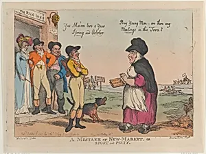 A Mistake at New Market, or Sport and Piety by George Murgatroyd Woodward|Thomas Tegg|Thomas Rowlandson