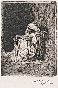 A Moroccan man seated on the ground