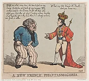A New French Phantasmagoria by Thomas Rowlandson|George Murgatroyd Woodward|Napoléon Bonaparte