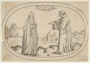 A Nun and a Friar, from Das Bossenbüchlein