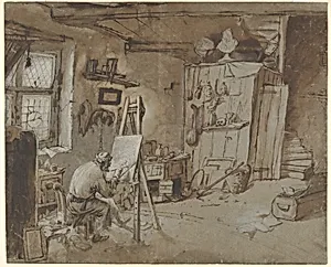 A Painter at Work in his Studio