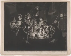 A Philosopher Shewing an Experiment on the Air Pump