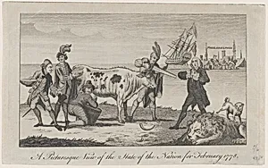 A Picturesque View of the State of the Nation for February 1778 by Anonymous, British, 18th century