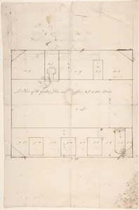 A Plan of the Gallery Floor over Offices, and Two Side Walls, Queens Square, Camden, London